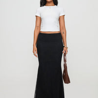 Baseline Scoop Rib Tee White