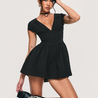 Marcelle Romper Black