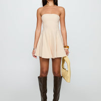Zavira Strapless Romper Oat