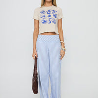 Veggie Patch Graphic Top Grey