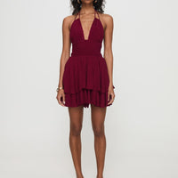 Bonfire Romper Burgundy