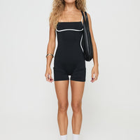 Maidenwell Contrast Romper Black