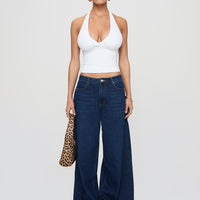 Whimsy Halter Top White