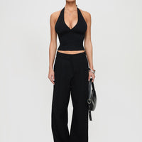 Whimsy Halter Top Black
