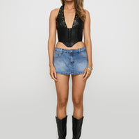 Palladia PU Jordy Corset Black