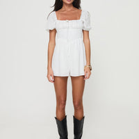 Rooney Romper White