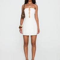 The Motions Bead Detail Playsuit White