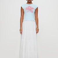 Owenz Hibiscus Baby Tee Blue