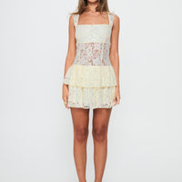 True Connections Lace Playsuit Cream