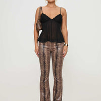 Zami Pleat Top Black