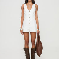 Damico Romper White