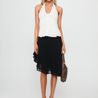 Life Goes By Sleeveless Top White