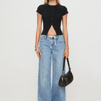 Suzu Knit Top Black