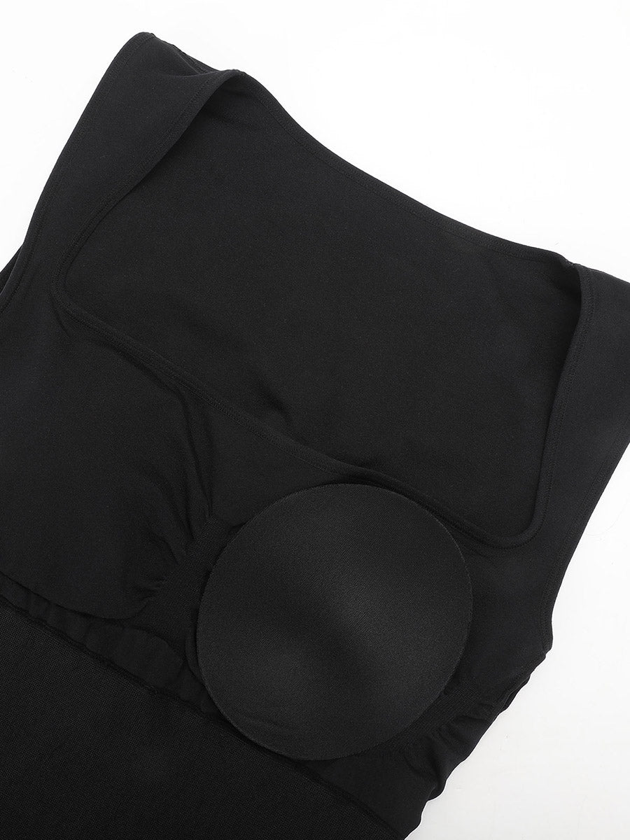 Shapewear Sleeveless Square Neck Slimming Seamless Dress