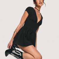 Marcelle Romper Black