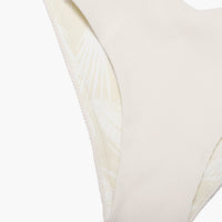 Low Tide Super Cheeky Bikini Bottom - Cream Rib