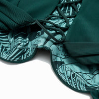 Boardwalk Bombshell Cheeky One Piece - Green Rib
