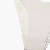 Sunshine Scoop Ultra Cheeky Bikini Bottom - Cream Rib