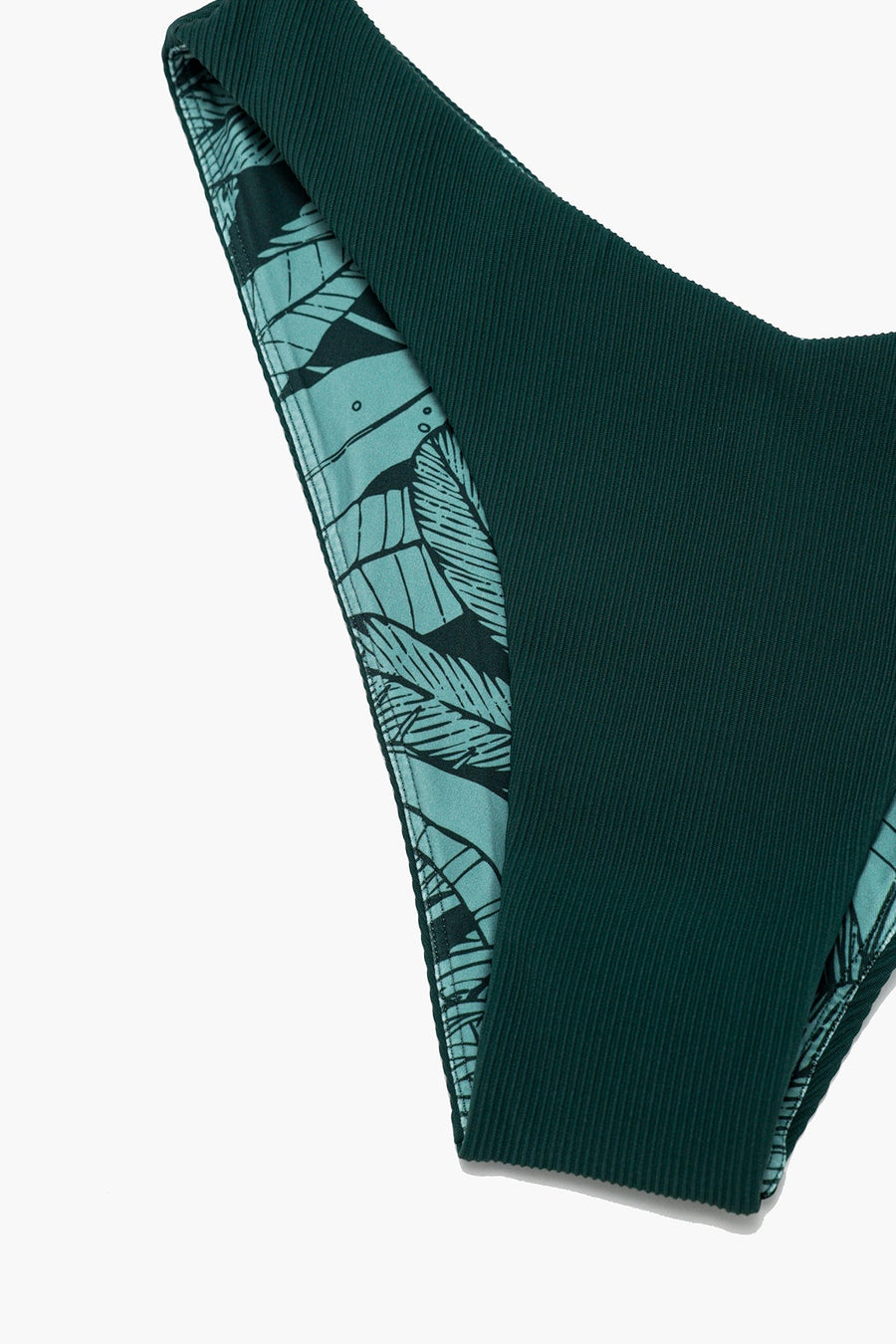 Sunshine Scoop Ultra Cheeky Bikini Bottom - Green Rib