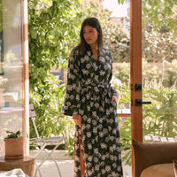 Kaia Cloud Jersey Kimono Robe in Blossom