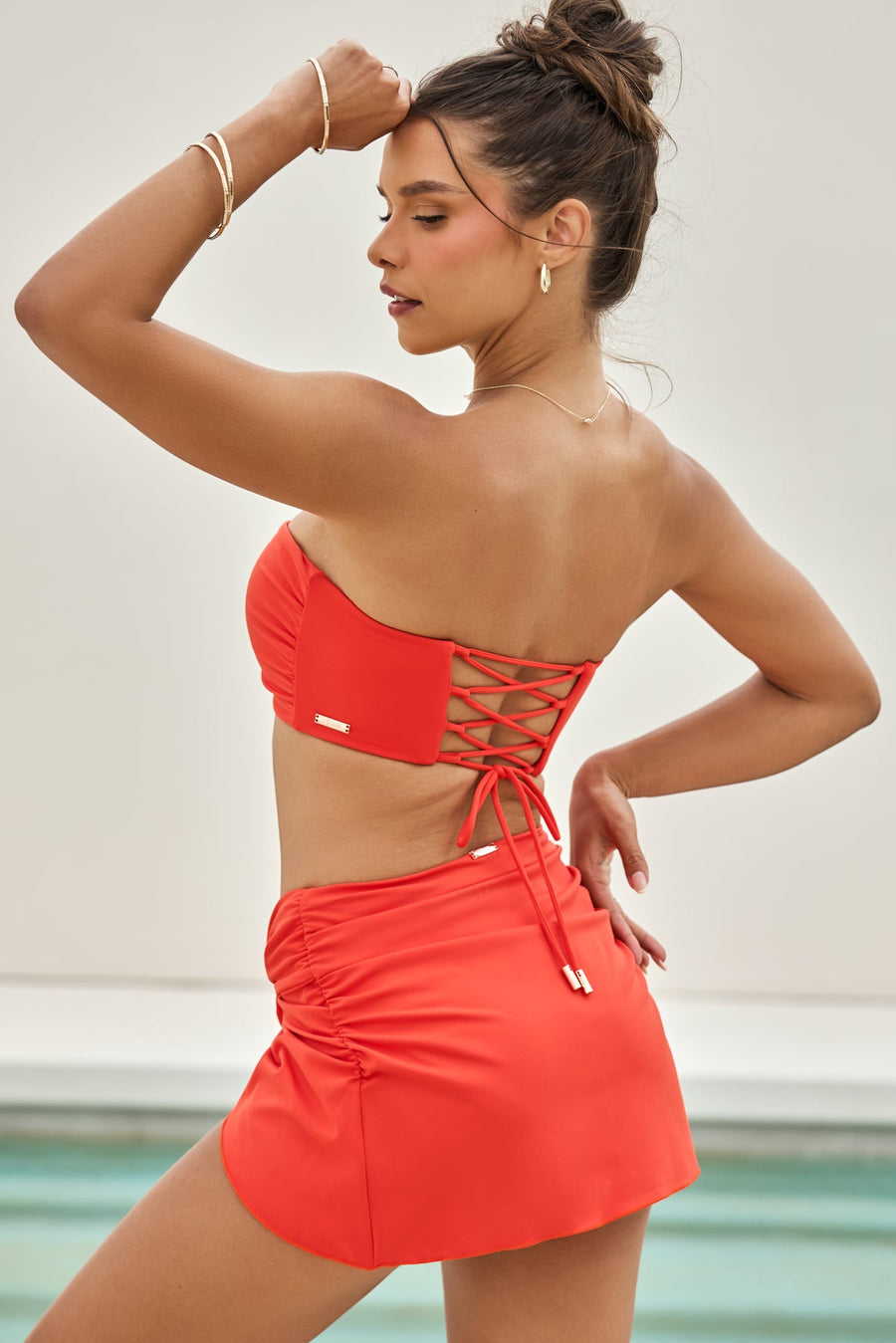 Beach Day Bandeau - Poppy