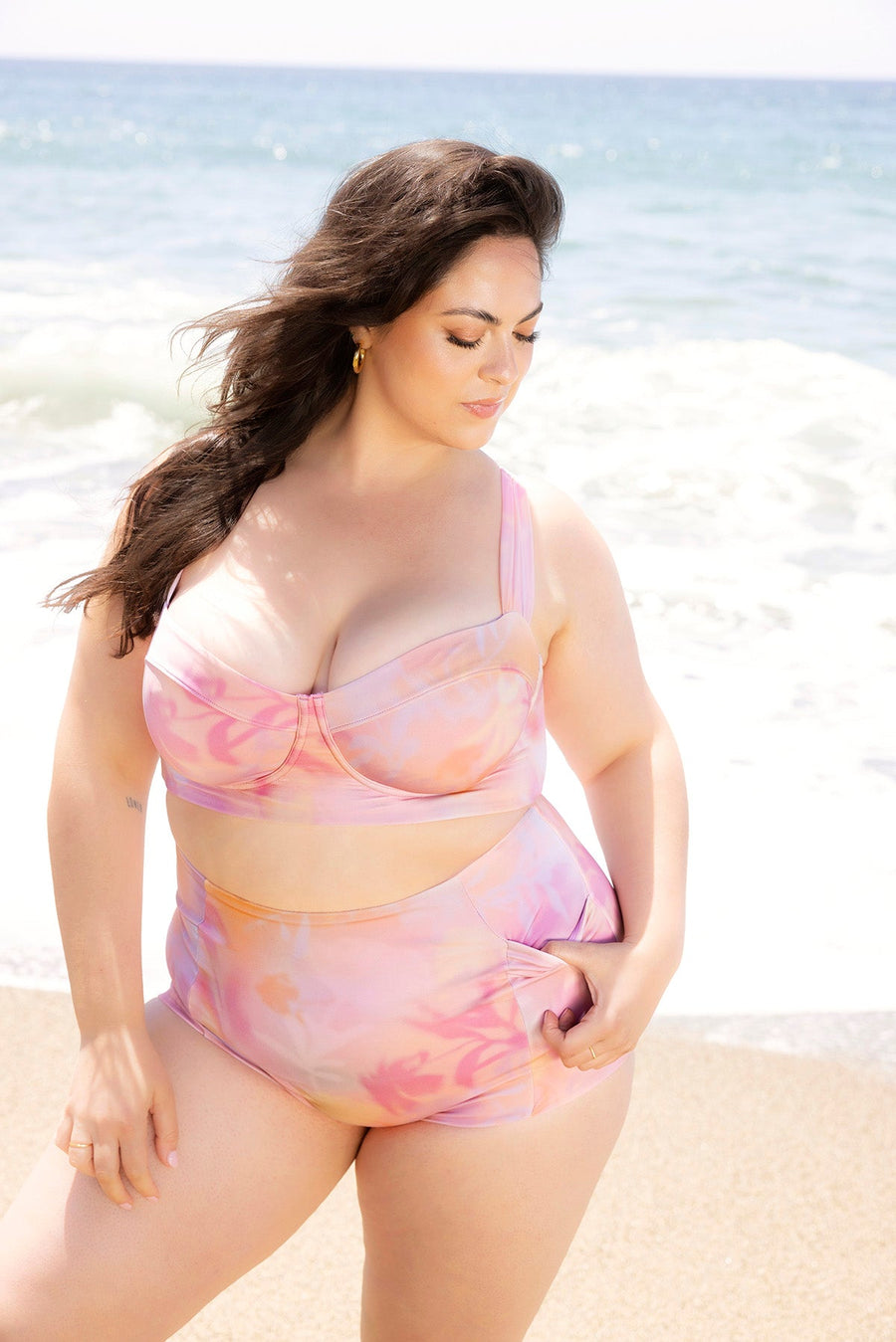 Sand Dollar Surf Shorts with Pockets - Floral Haze