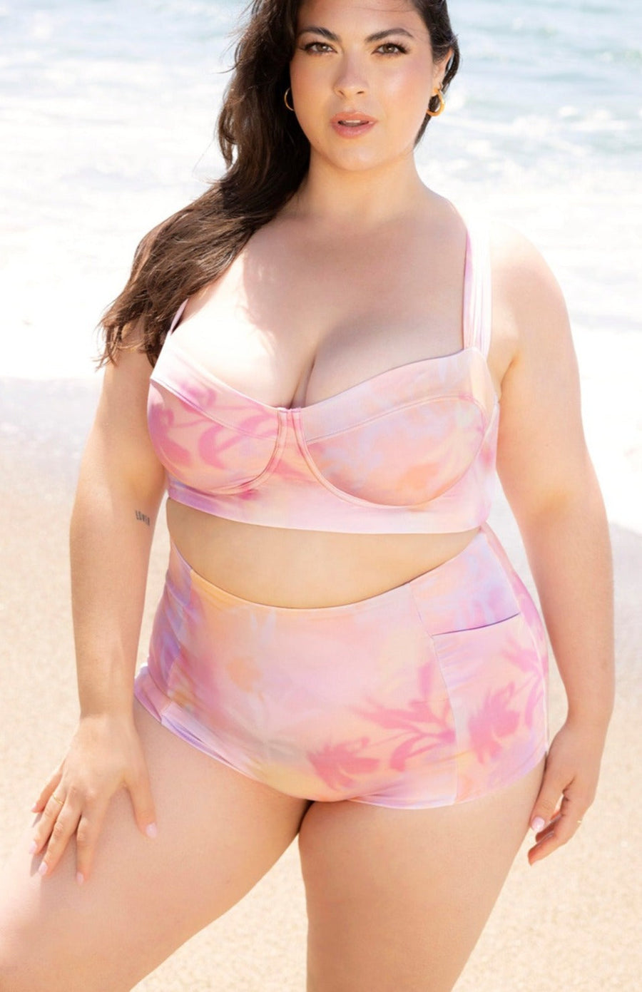 Sand Dollar Surf Shorts with Pockets - Floral Haze