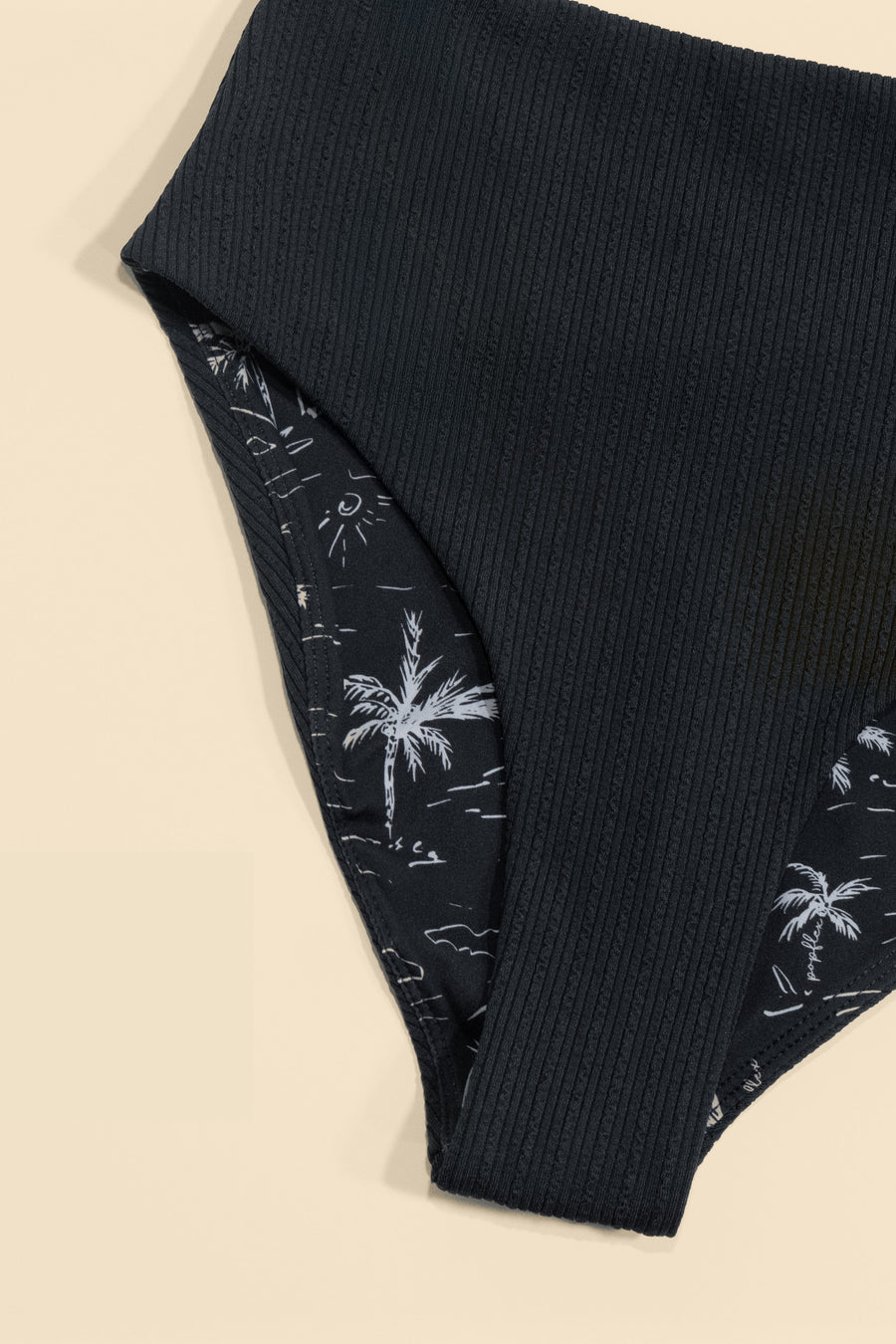 High Tide Cheeky Bikini Bottoms - Black