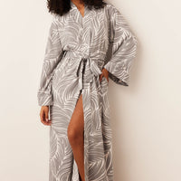 Kaia Cloud Jersey Kimono Robe in Whisper