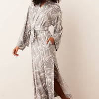 Kaia Cloud Jersey Kimono Robe in Whisper