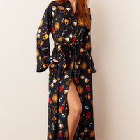 Kaia Cloud Jersey Kimono Robe in Mystic