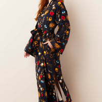 Kaia Cloud Jersey Kimono Robe in Mystic
