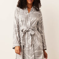Meadow Cloud Jersey Classic Short Robe in Whisper