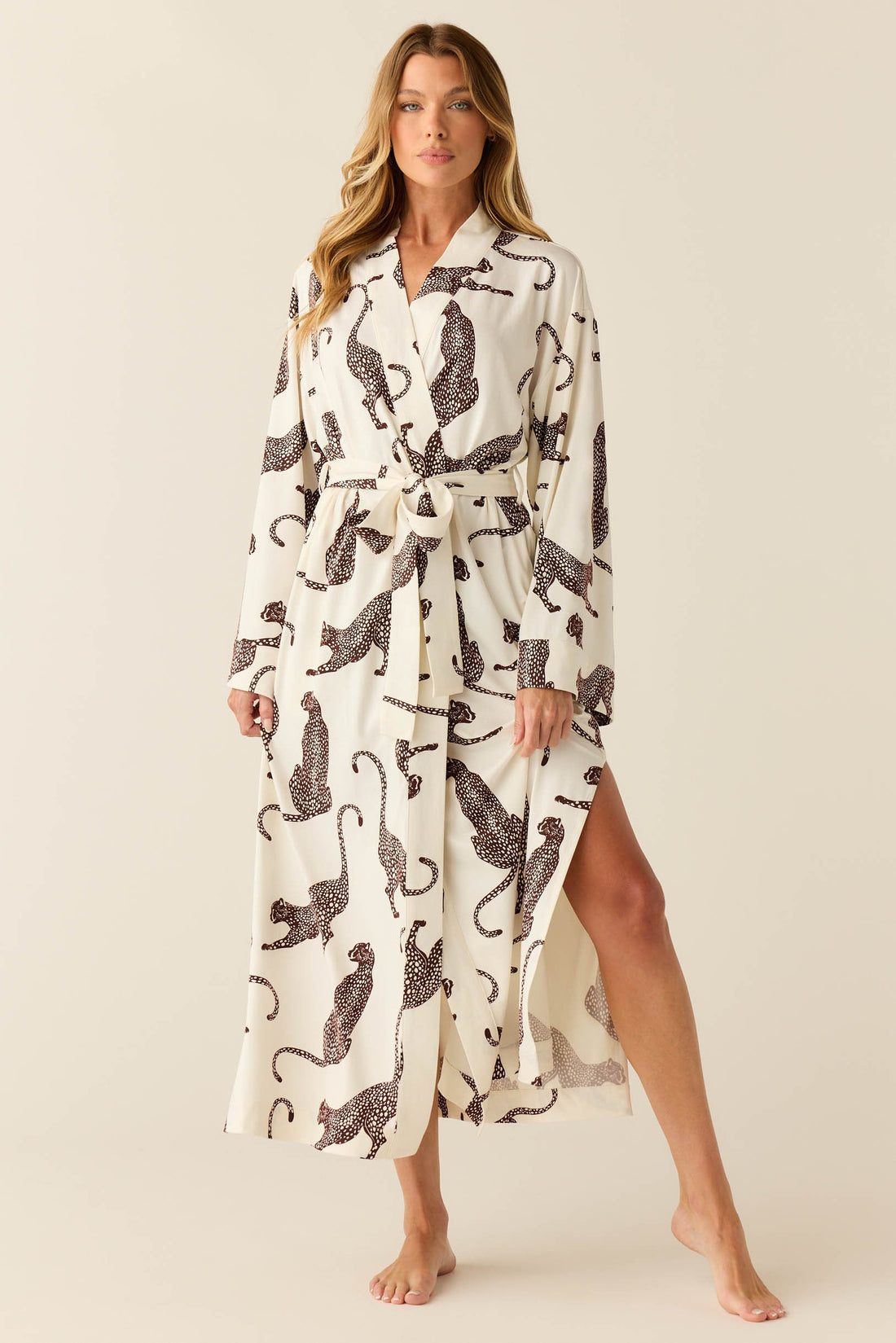Kaia Cloud Jersey Kimono Robe in Vinyasa