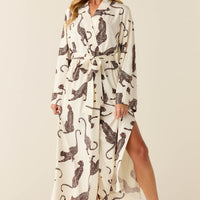 Kaia Cloud Jersey Kimono Robe in Vinyasa