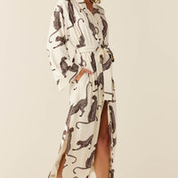 Kaia Cloud Jersey Kimono Robe in Vinyasa