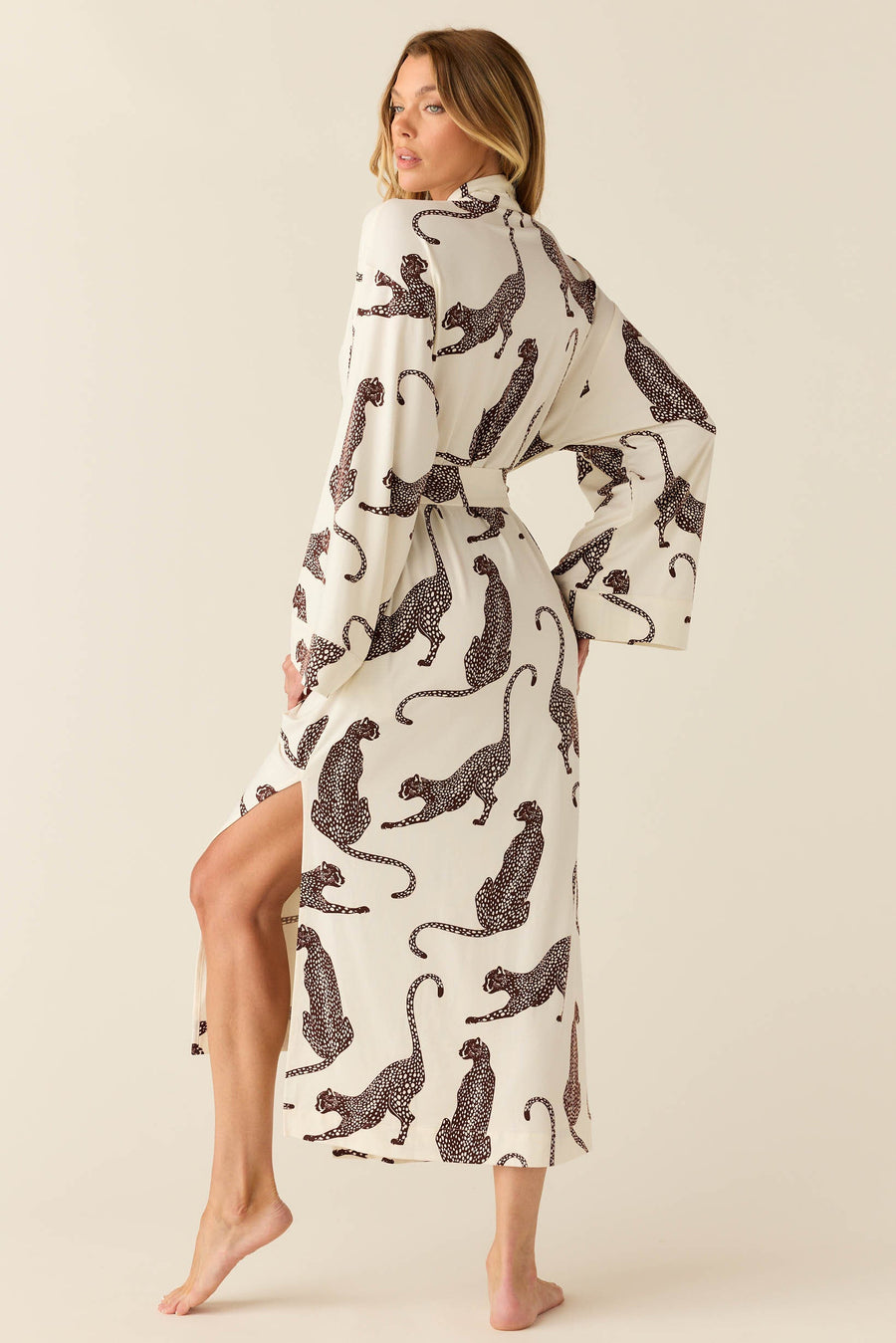 Kaia Cloud Jersey Kimono Robe in Vinyasa
