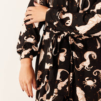 Skyler Cloud Jersey Banded Long Robe in Zodiac