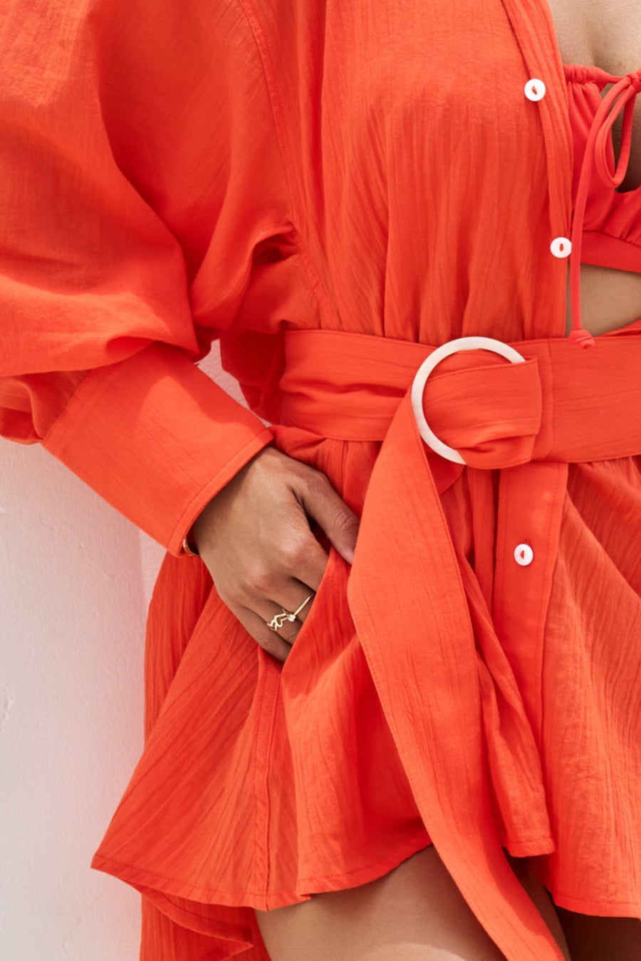 I Need a Vacation Shirt Dress - Poppy