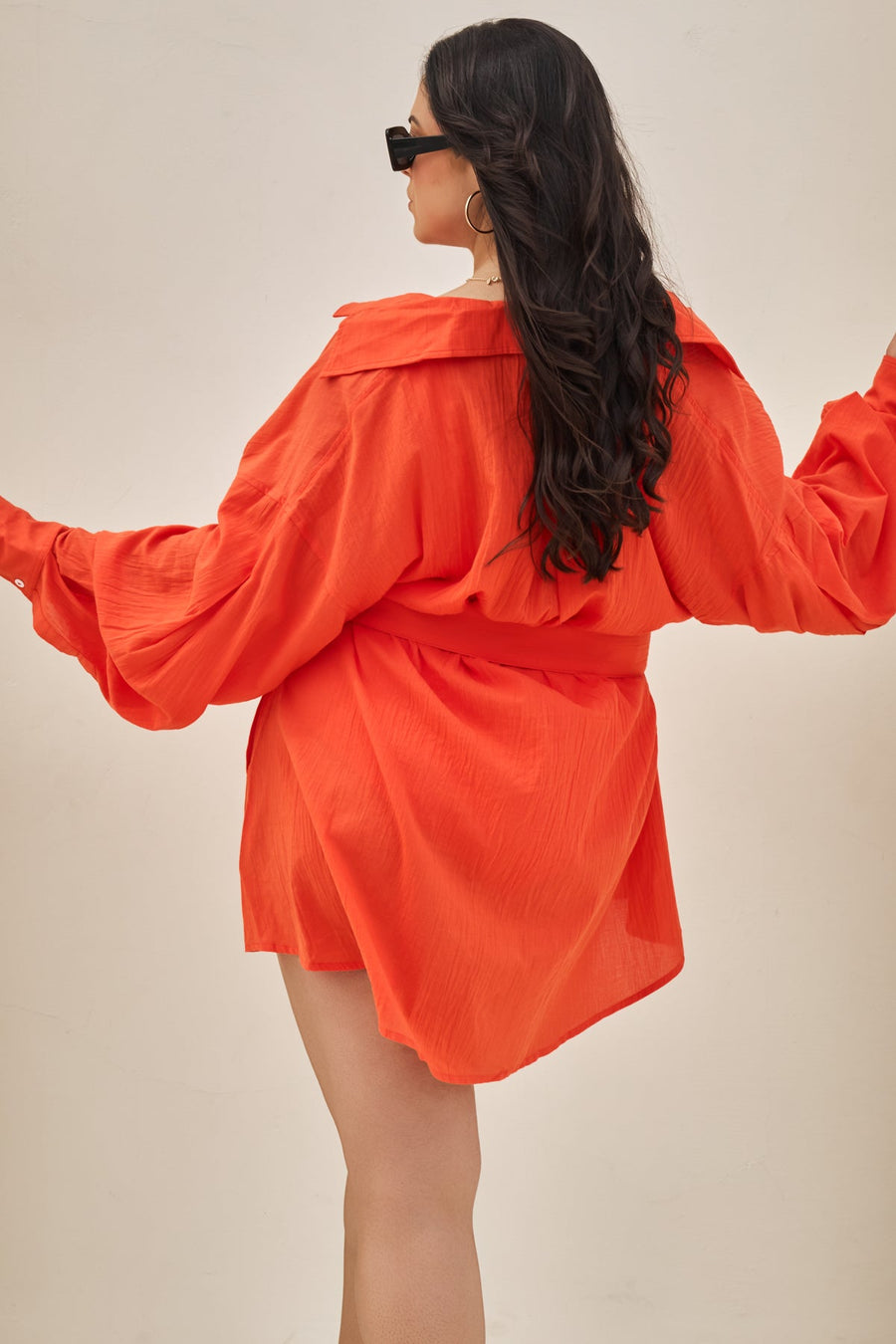 I Need a Vacation Shirt Dress - Poppy