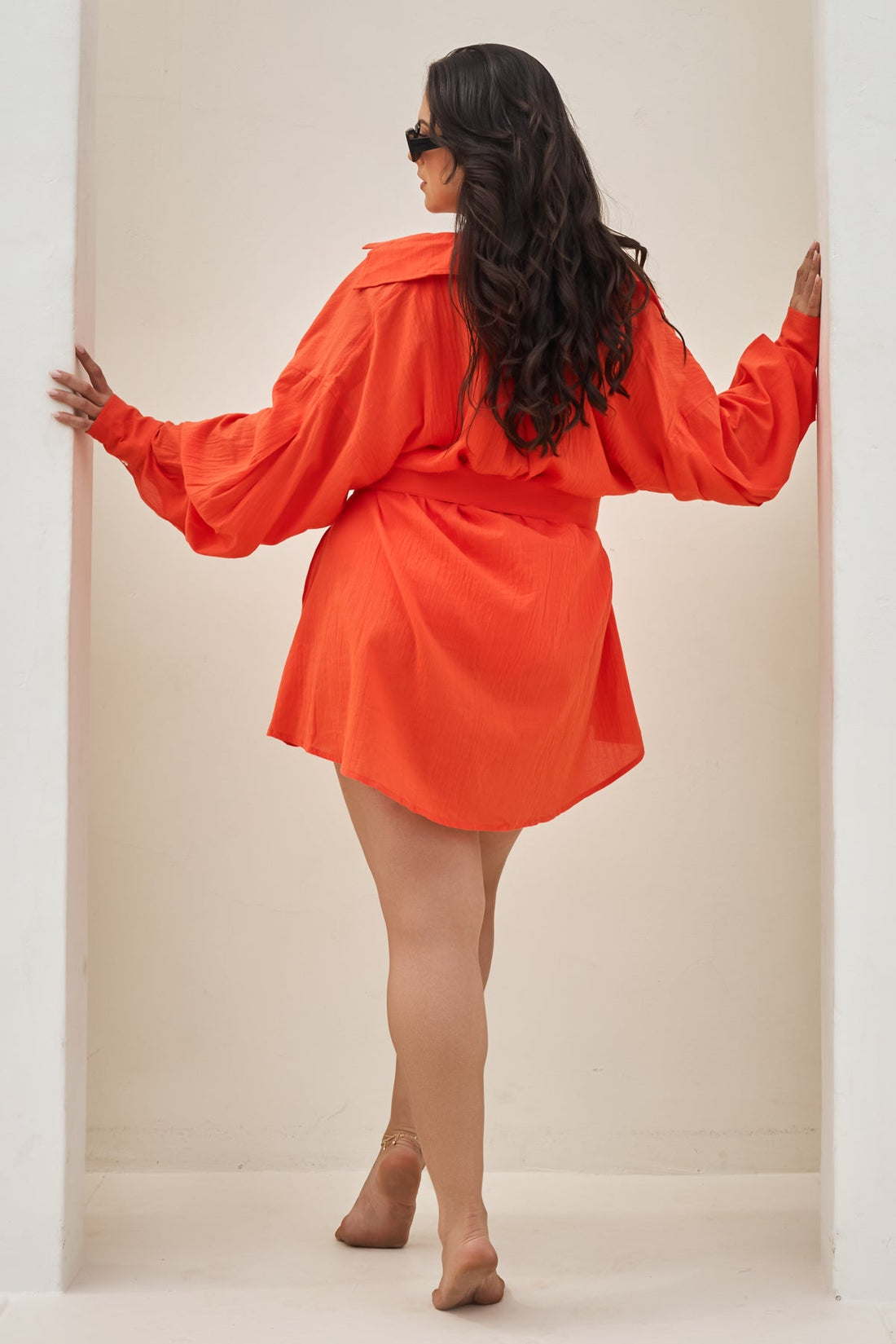 I Need a Vacation Shirt Dress - Poppy