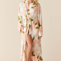 Kaia Cloud Jersey Kimono Robe in Magnolia
