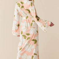 Kaia Cloud Jersey Kimono Robe in Magnolia