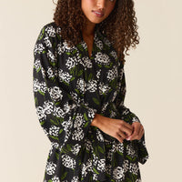 Kaia Cloud Jersey Kimono Robe in Blossom