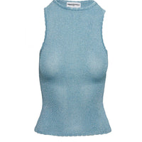 No Pretending Top Blue Glitter