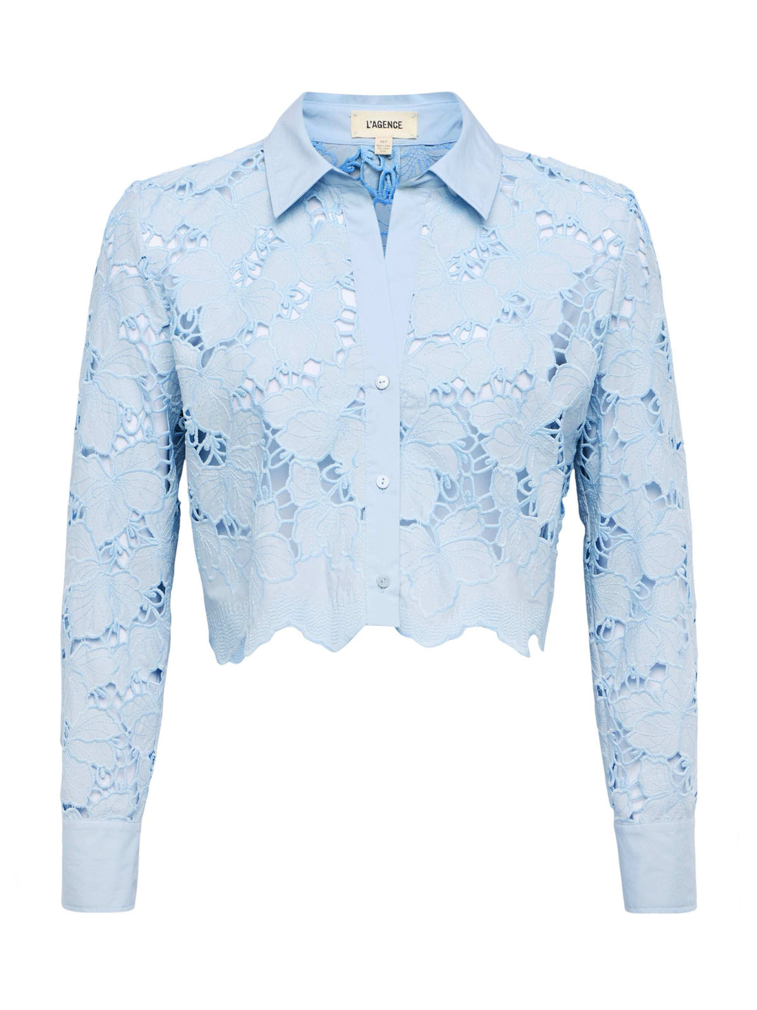 Seychelle Cropped Eyelet Blouse