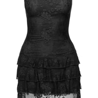 So Gorgeous Strapless Frill Playsuit Black