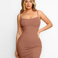 Shapewear Solid Modal Butt Lift Mini Slip Dress