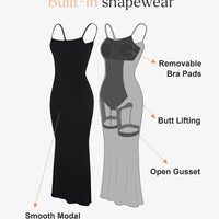 Shapewear Modal Slimming Maxi Slip Dress
