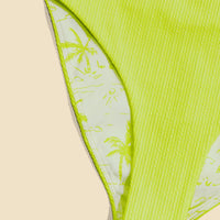 High Tide Cheeky Bikini Bottoms - Sunny Lime